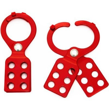 ZING ZING RecycLockout Lockout Tagout Hasp, 1.5" Steel with Tabs, 7107 7107